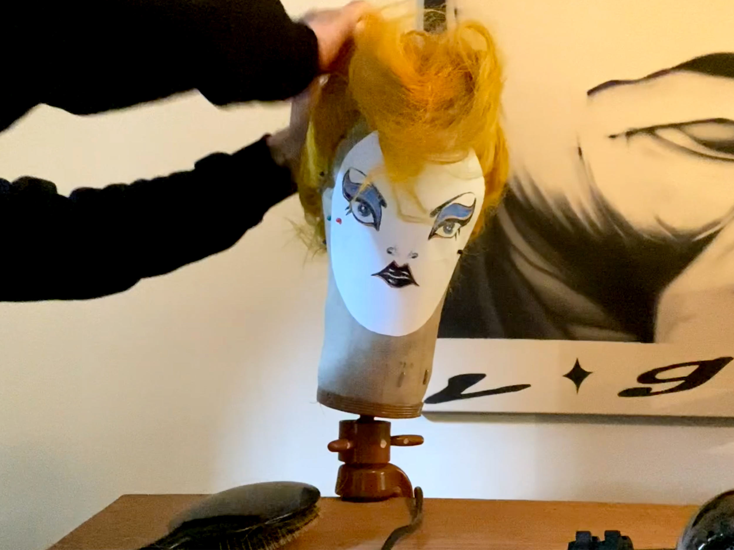 Watch Anthony Turner give a sad wig a ’70s New Romantic makeover