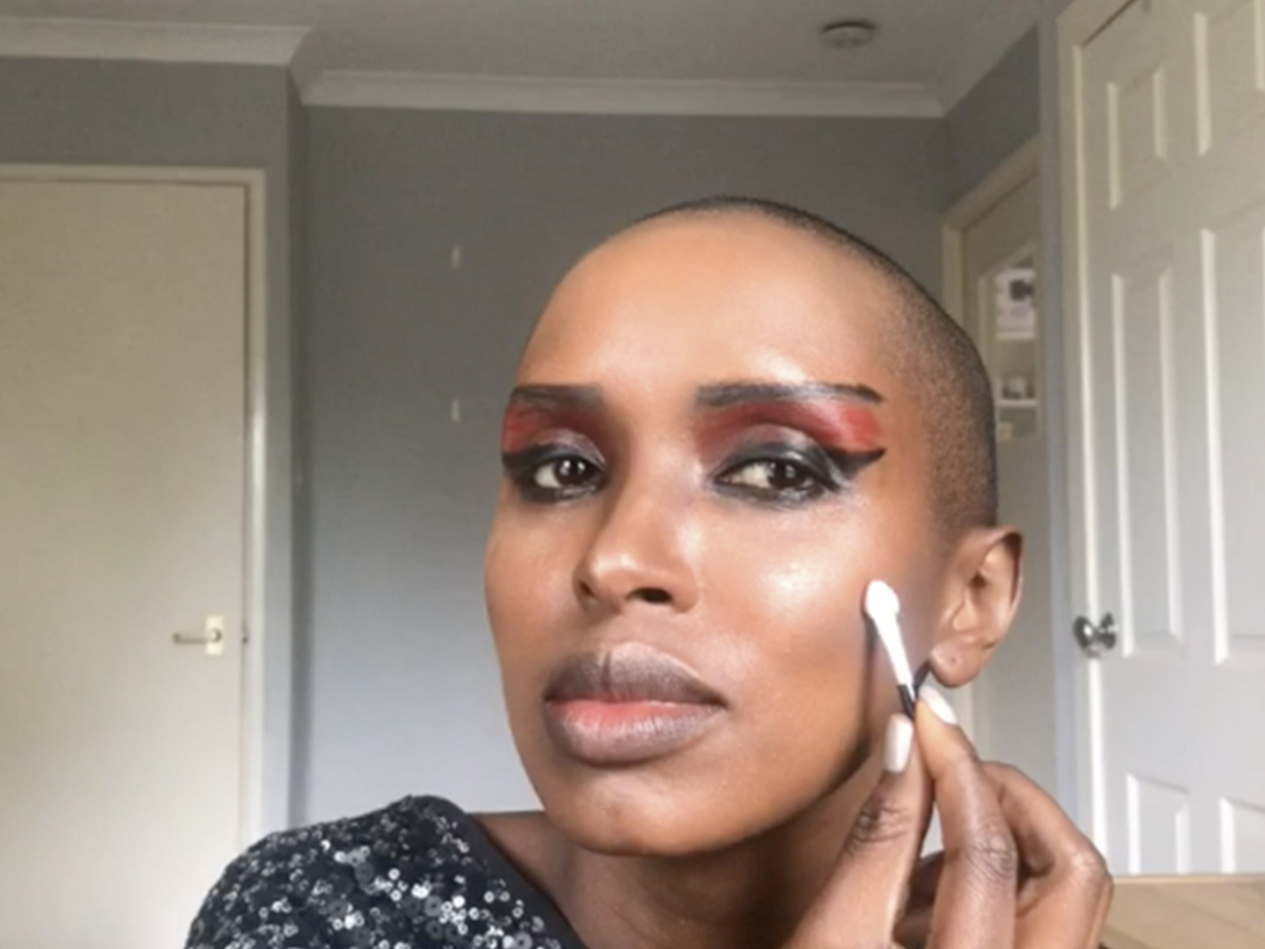 Watch Sonia Gisa recreate the striking glamour of Grace Jones