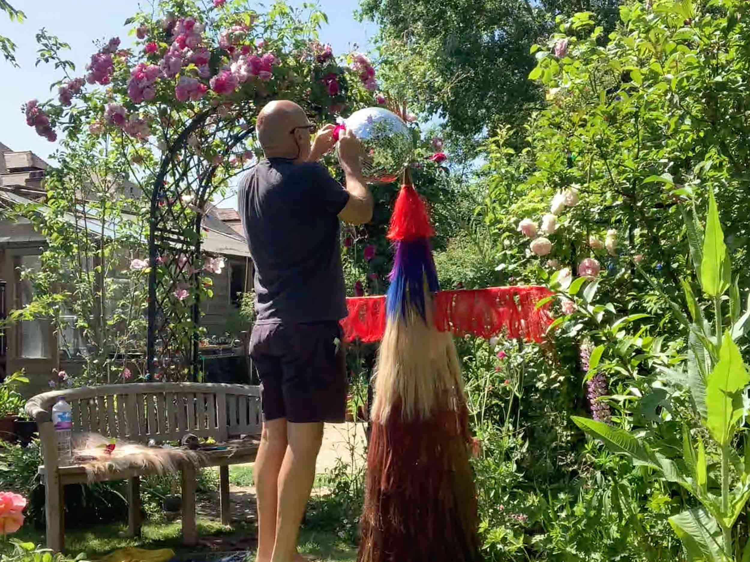 Sam McKnight’s disco scarecrow has better hair than you