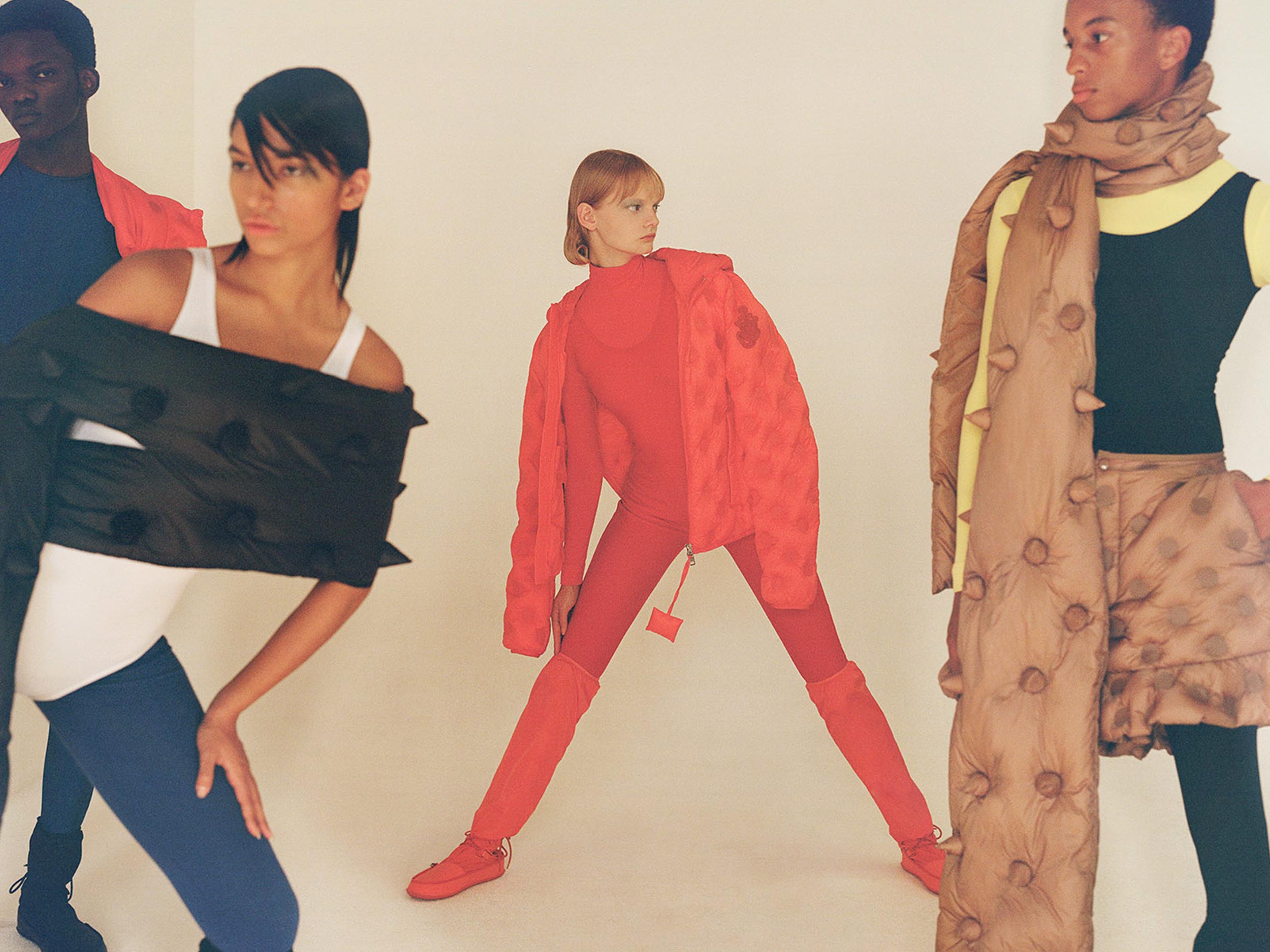 Document captures 1 Moncler JW Anderson as a Bauhaus wonderland
