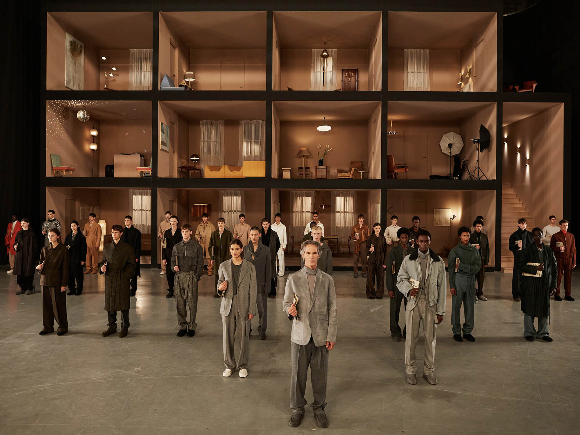 Ermenegildo Zegna XXX’s fall/winter 2021 men’s line breaks the fourth wall