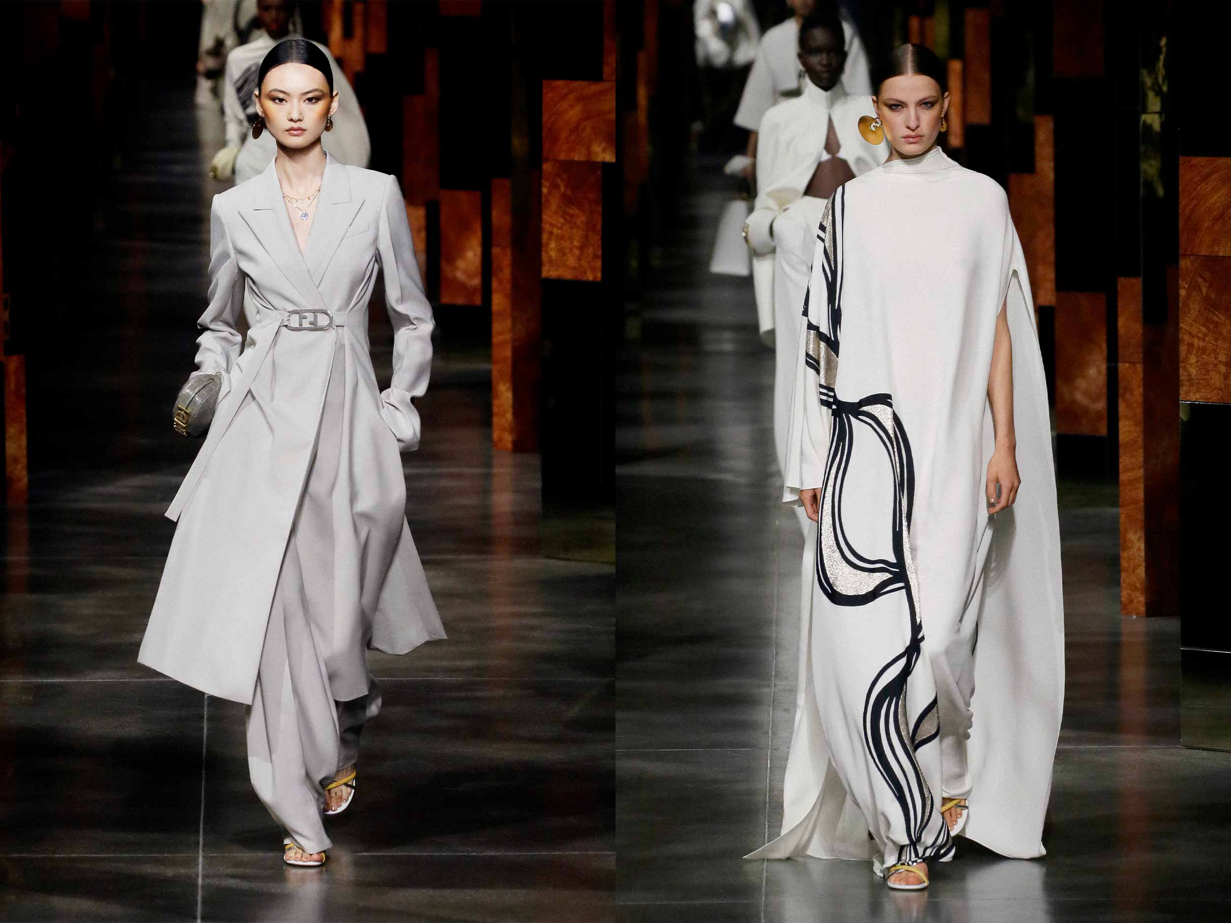 Italian glamour meets new-age disco in Kim Jones’s first live show for Fendi