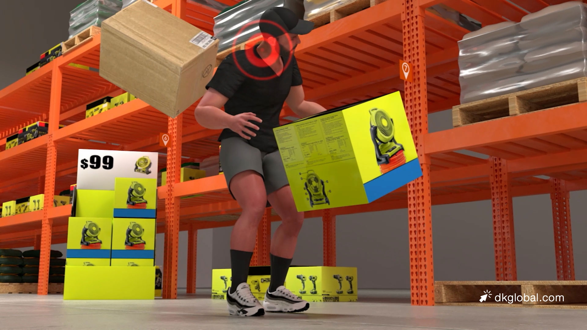 Heavy Merchandise Box Falls on Veteran’s Skull, Causing Permanent Neck Injuries