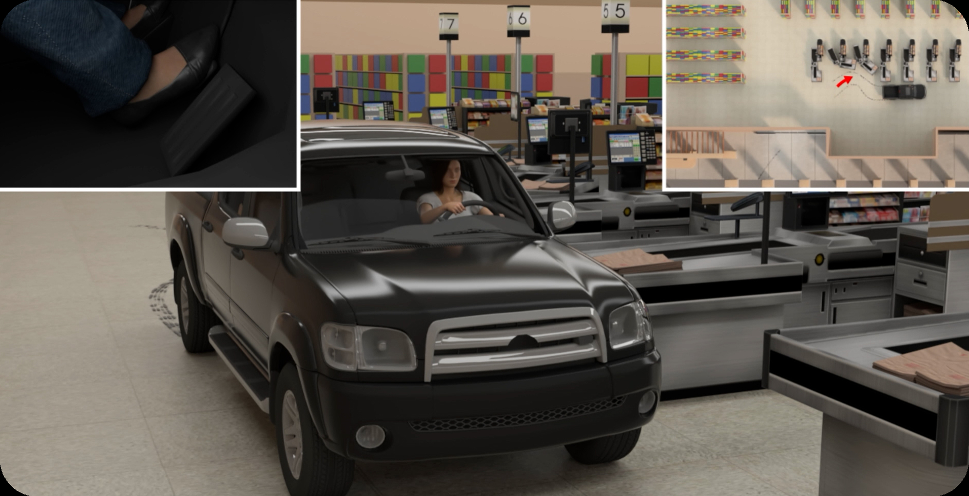 Elderly Driver Somehow Maneuvers Around Every Barrier Before Plowing into Store