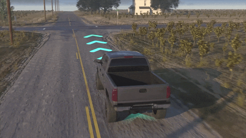 Truck Crash in Intersection Animation trial animation of trucking crash