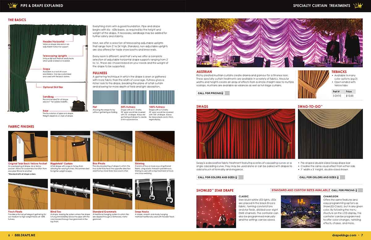 Sales Catalog Drape Kings