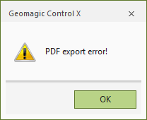 How to troubleshoot PDF export issues in Control X