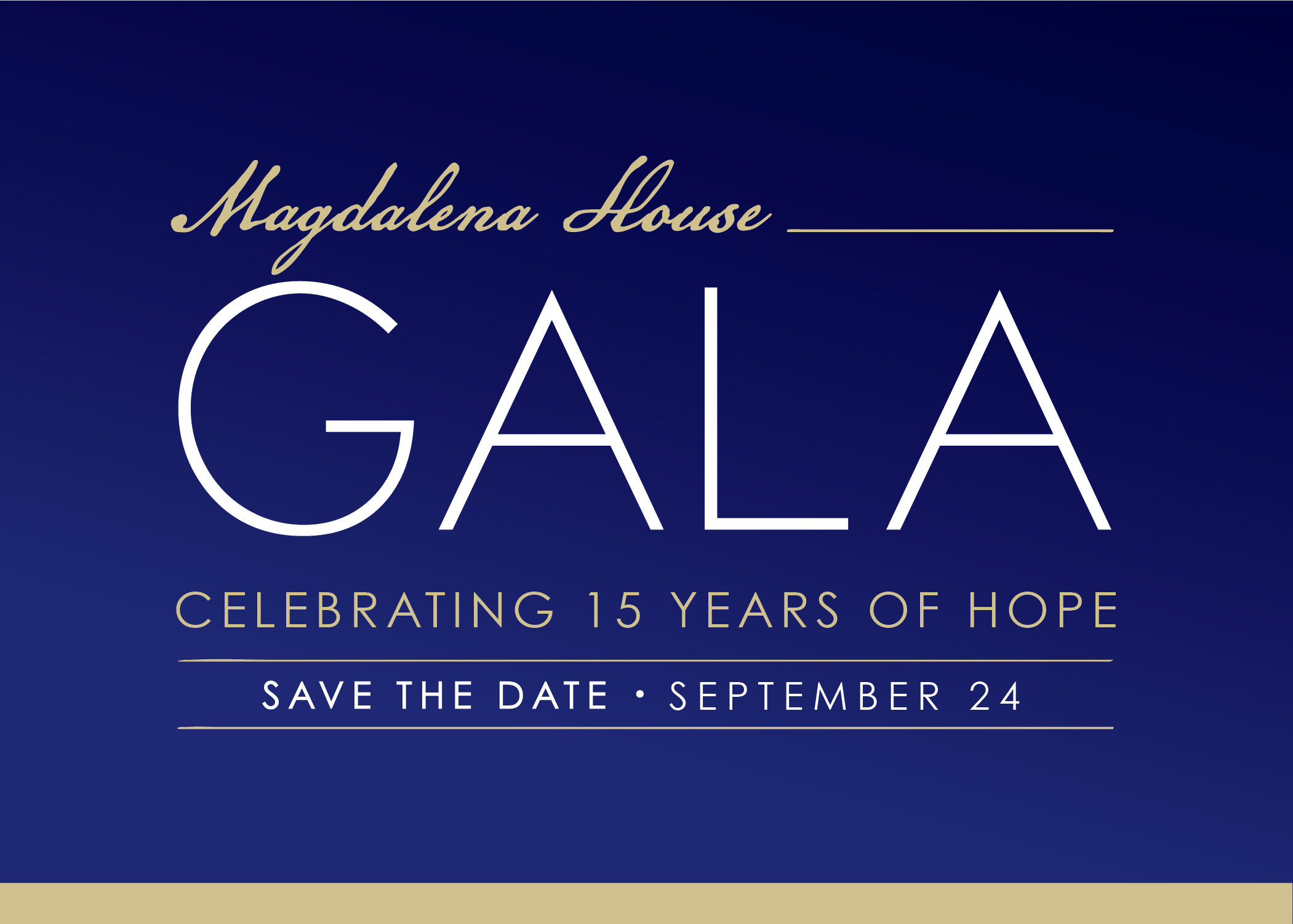 Magdalena House Gala Celebrating 15 Years of Hope DonationMatch
