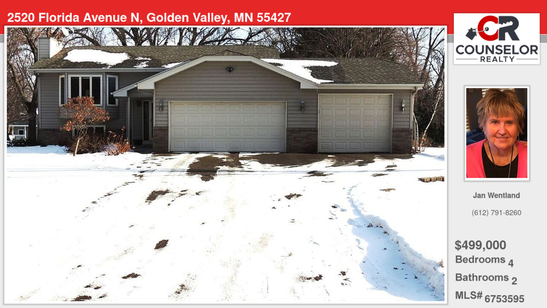 2520 Florida Avenue N, Golden Valley, MN 55427 MLS ID 6753595