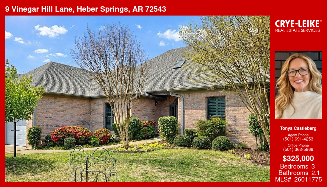 9 Vinegar Hill Lane, Heber Springs, AR 72543 | MLS ID 26011775