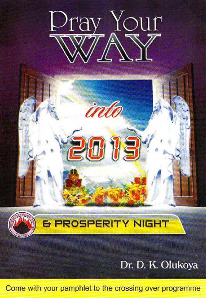 Pray your Way into 2013 & Prosperity Night