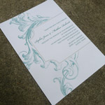 Invitation Template Rose Enclosure Card