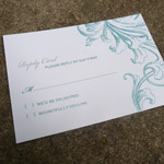 Invitation Template Rose Enclosure Card