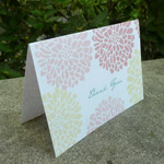 Invitation Template Chrysanthemum Thank You Card