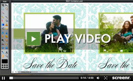 layered invitation template video