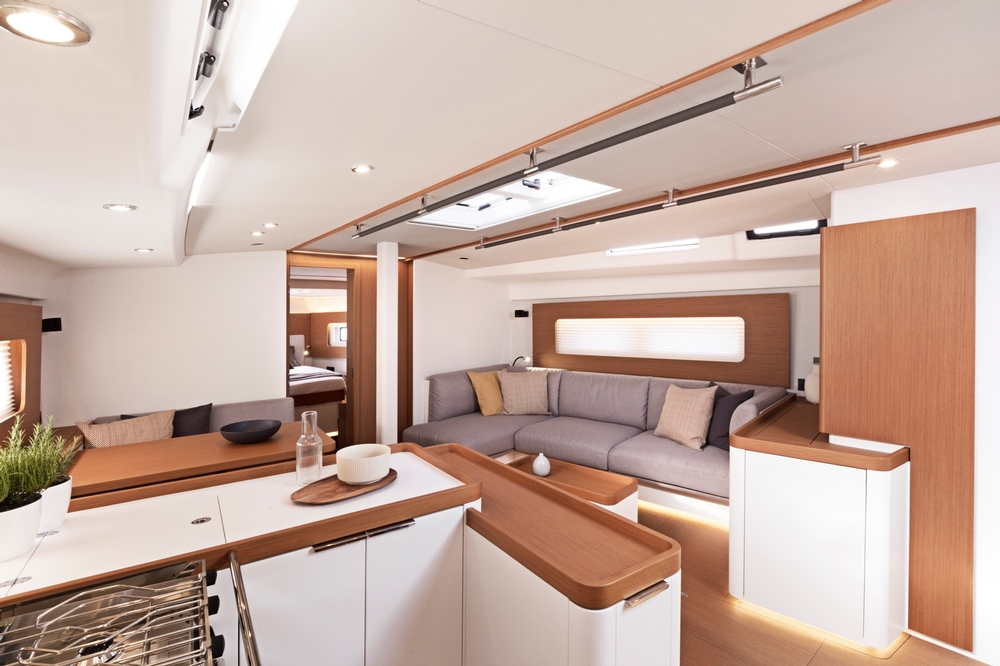 beneteau, first yacht 53, sailboat, seating