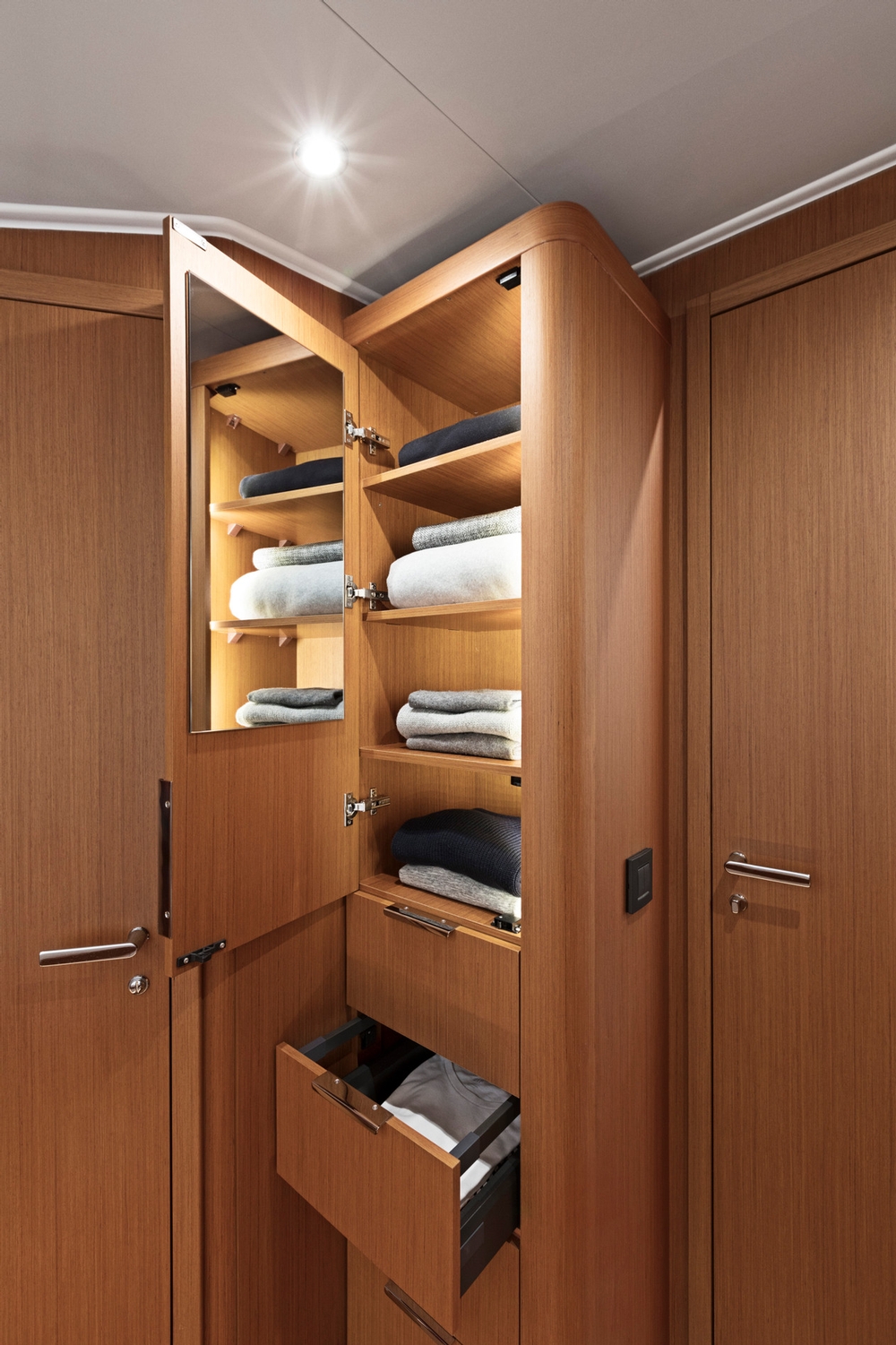 beneteau, first yacht 53, sailboat, storage