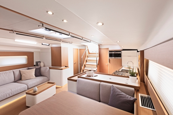 beneteau, first yacht 53, sailboat, interior seating
