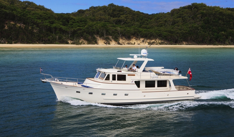 fleming yachts, fleming 55, cruising yachts, running shot 
