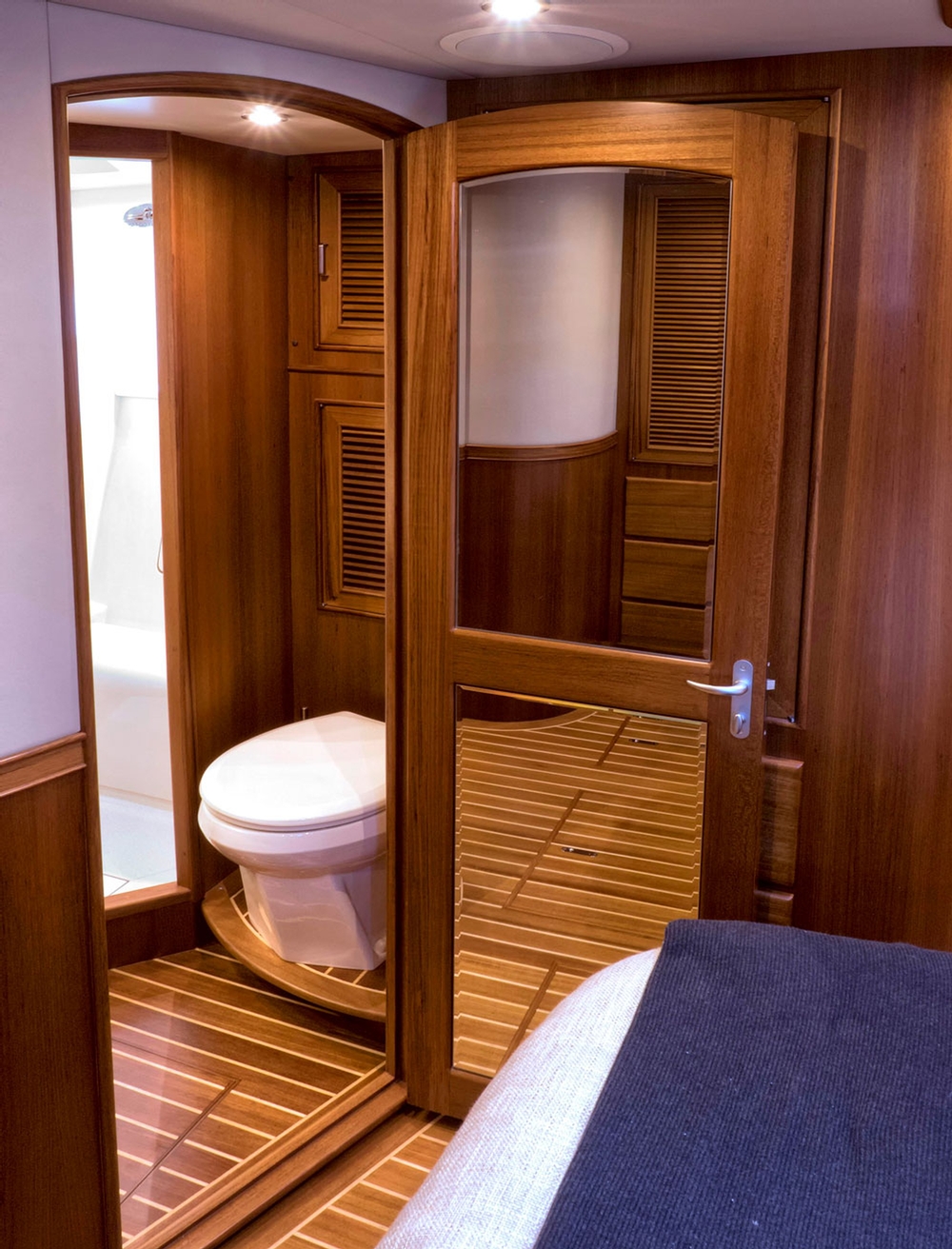 fleming yachts, fleming 55, cruising yachts, master suite