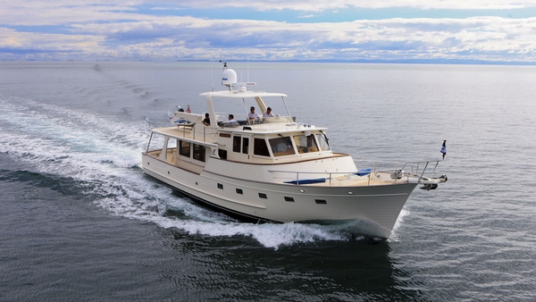 fleming yachts, fleming 55, cruising yachts, running shot