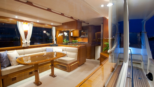 fleming yachts, fleming 55, cruising yachts, salon