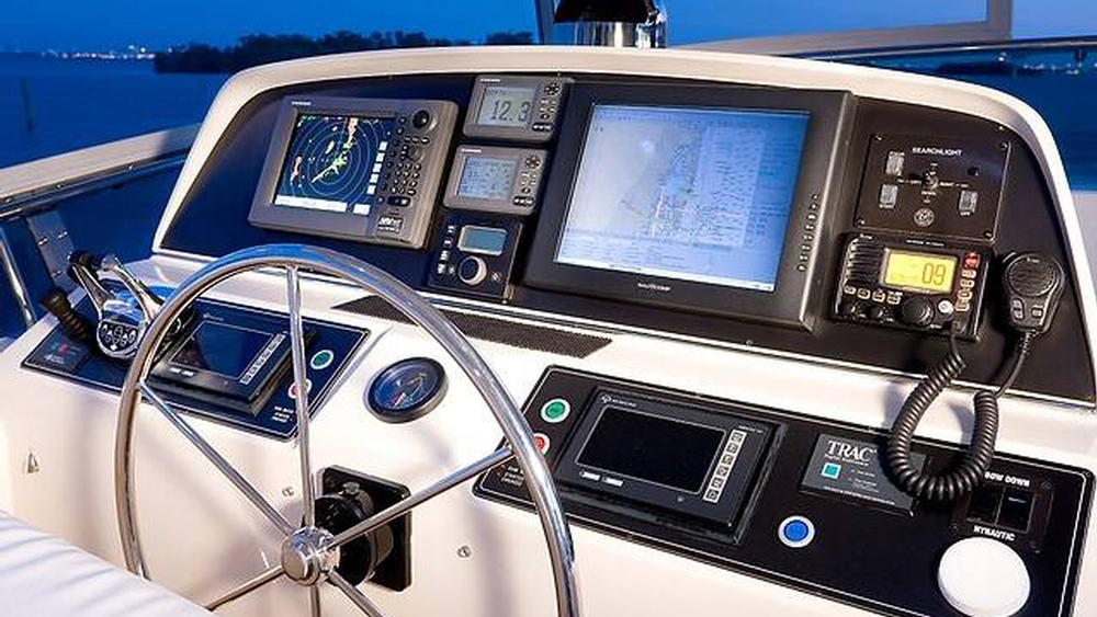 fleming yachts, fleming 65, cruising yachts, helm, steering wheel