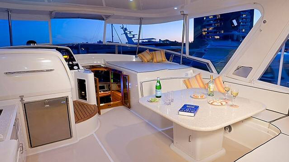 fleming yachts, fleming 65, cruising yachts, table