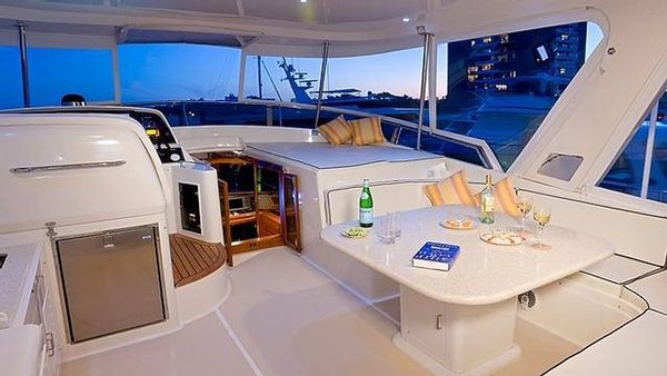 fleming yachts, fleming 65, cruising yachts, table