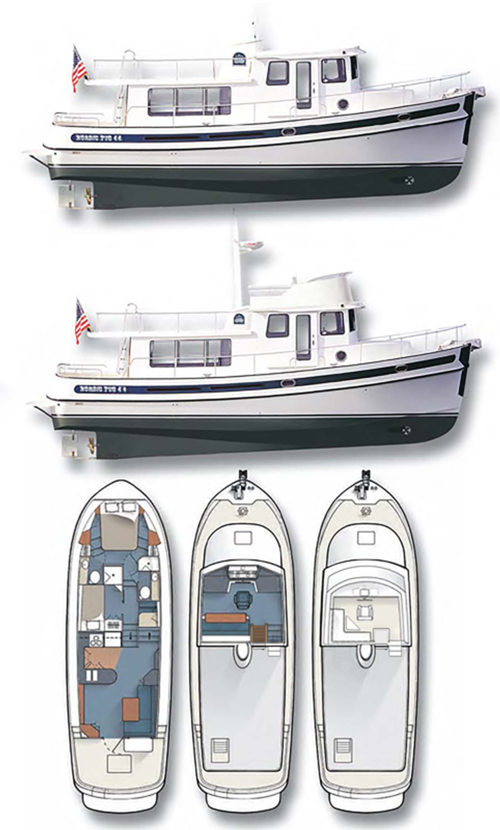 Nordic Tugs, Nordic tug 44, trawler, layout