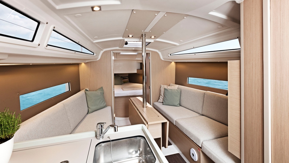 beneteau, oceanis 30.1, sailboat, interior cabin