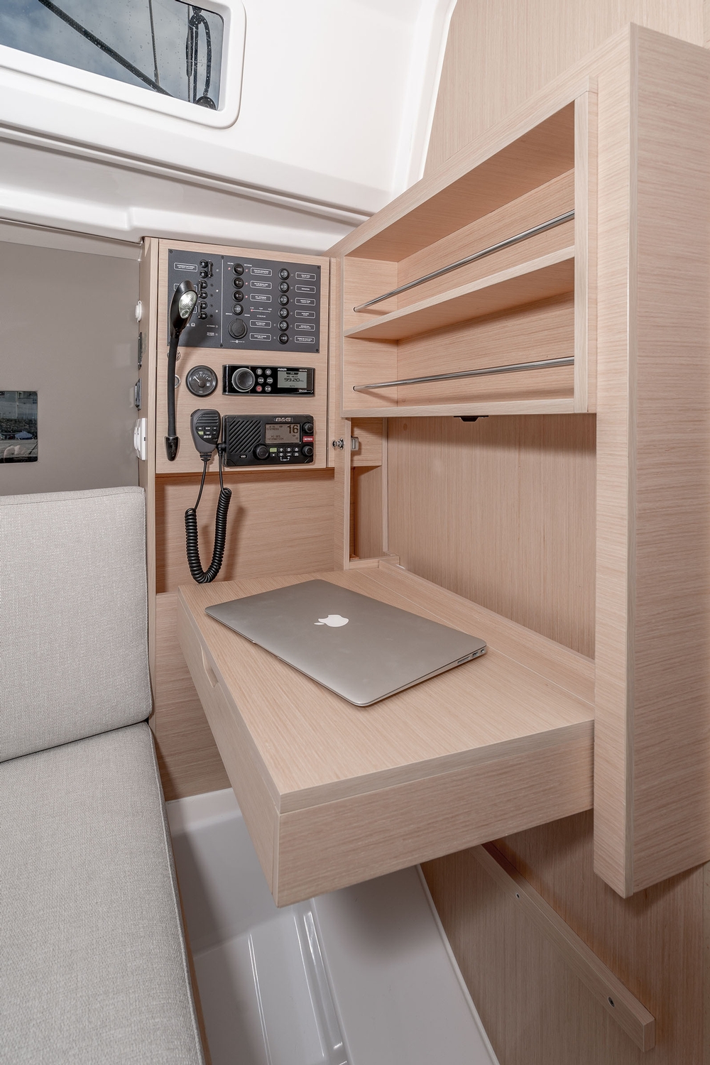 beneteau, oceanis 30.1, sailboat, vhf radio, storage 