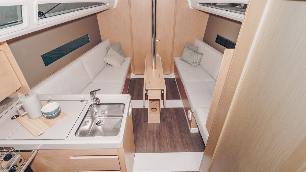 beneteau, oceanis 30.1, sailboat, interior cabin