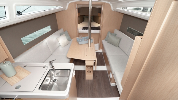beneteau, oceanis 30.1, sailboat, interior cabin