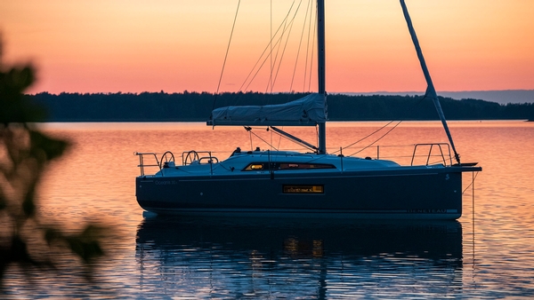 beneteau, oceanis 30.1, sailboat, sunset