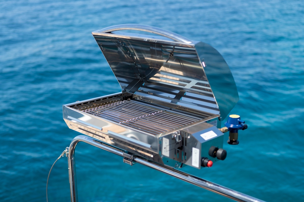 beneteau, oceanis yacht 54, sailboat, grill