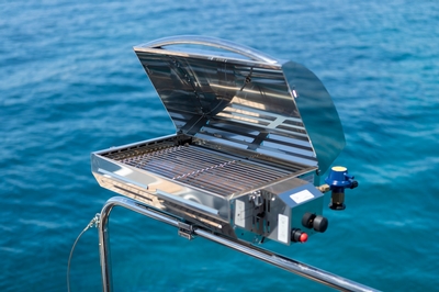 beneteau, oceanis yacht 54, sailboat, grill