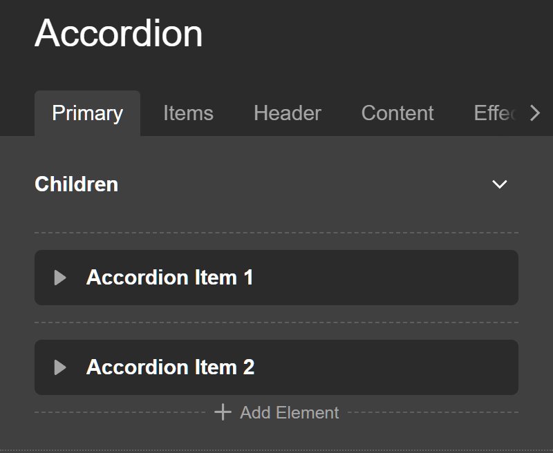 Accordion Items