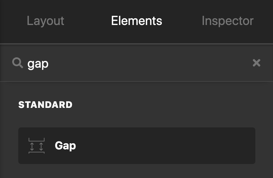 Cornerstone / Content Builder Gap Element