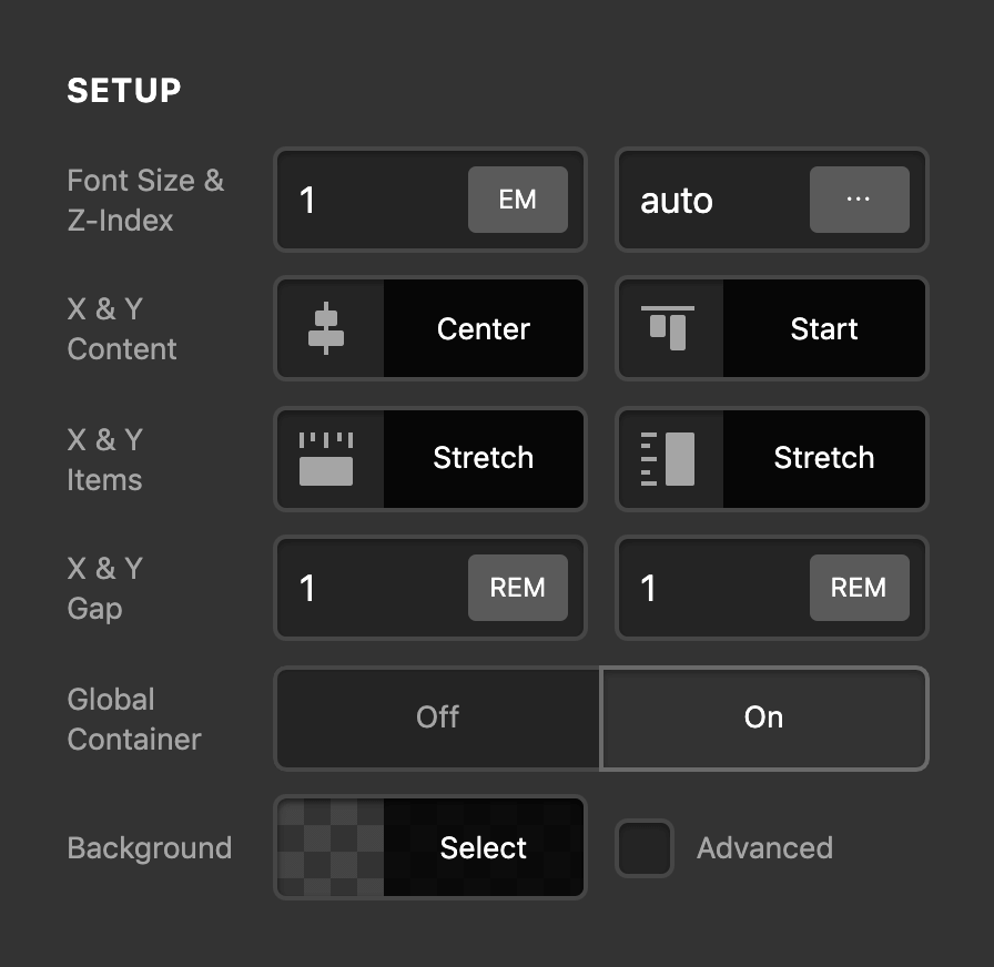 Grid Setup