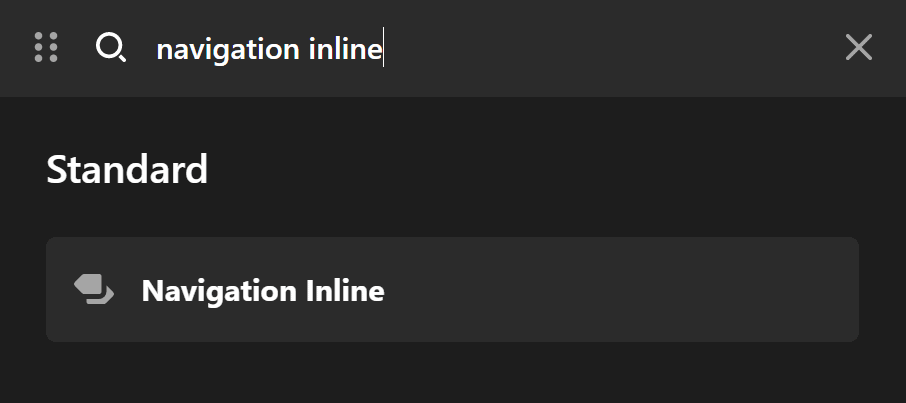 Navigation Inline Element