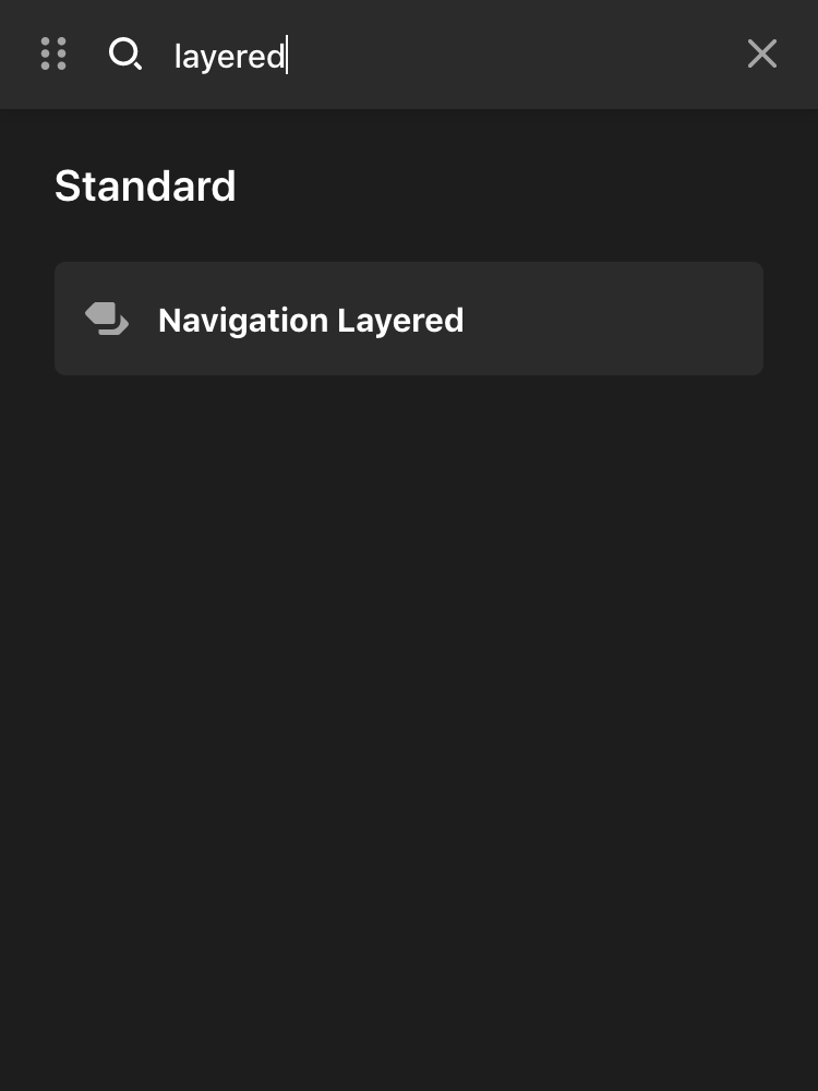 Navigation Layered