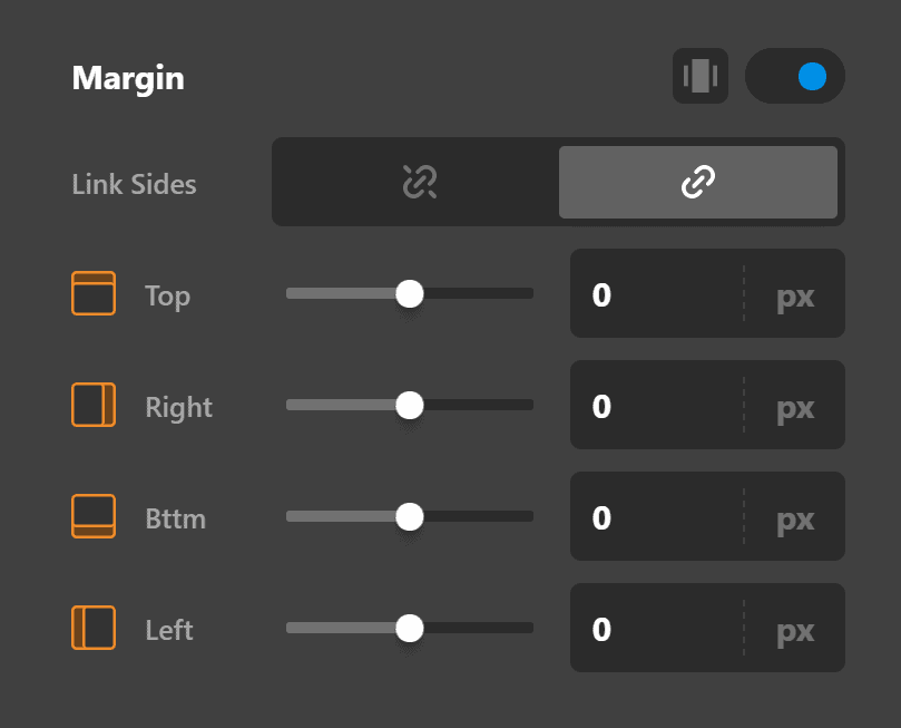 Navigation Layered Design Settings