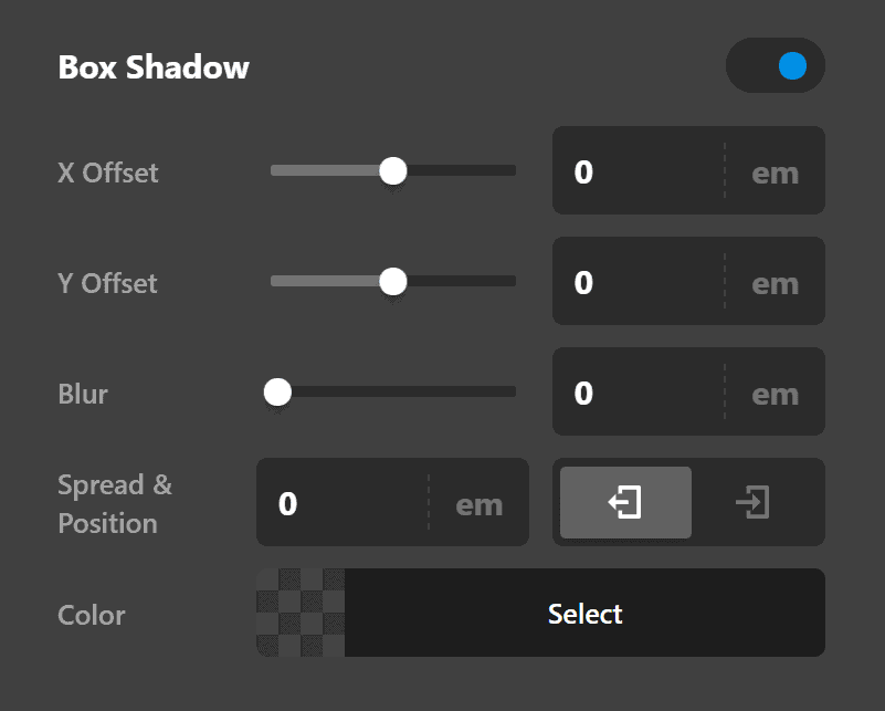 Rating Element Border Radius Box Shadow