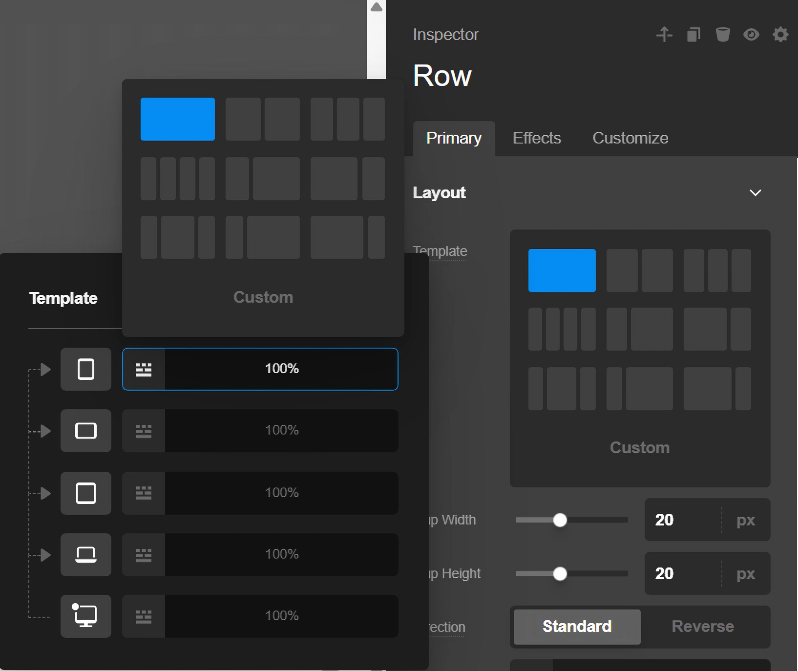 Row Setup