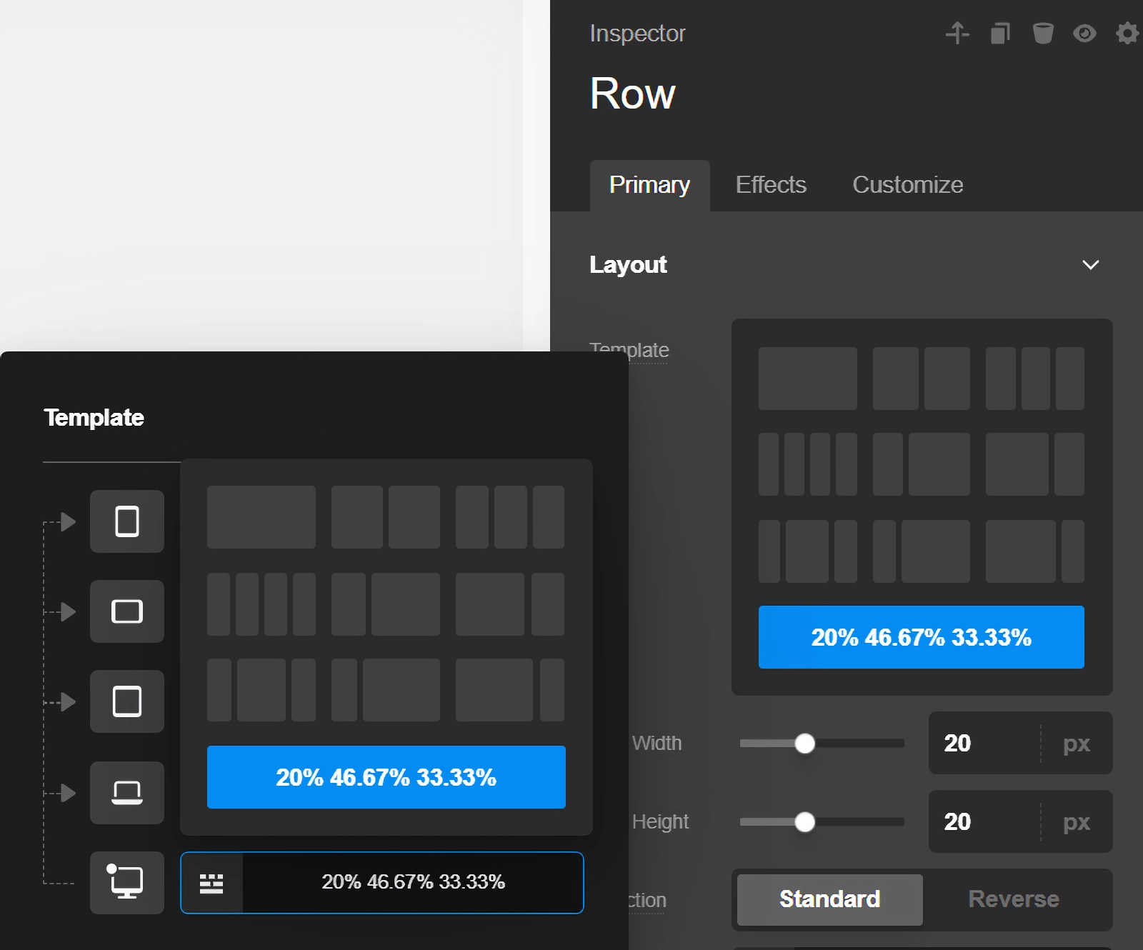 Row Setup