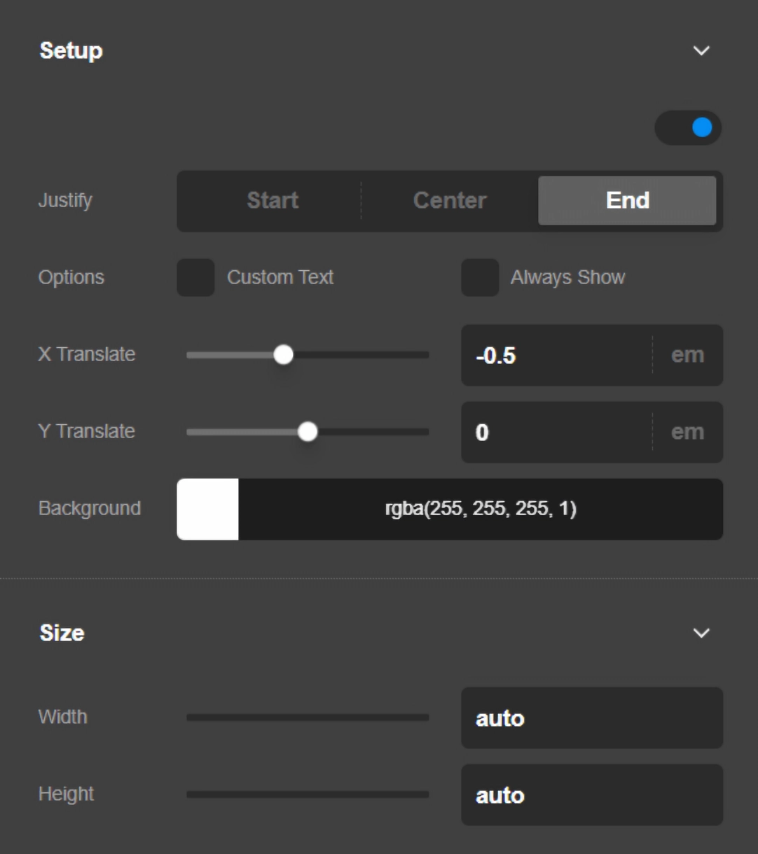 Statbar Label