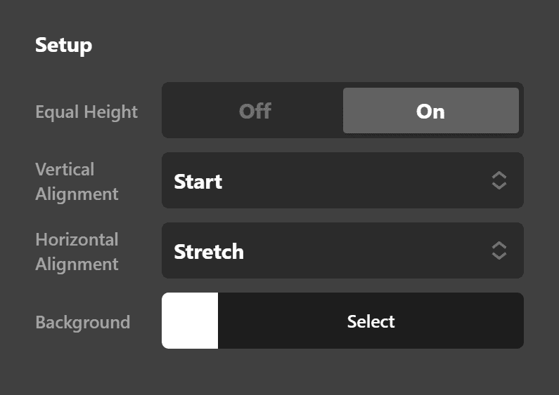 Tabs Panels Setup