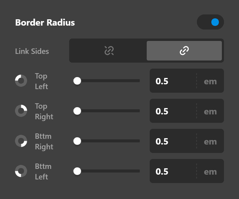 Text Border Radius