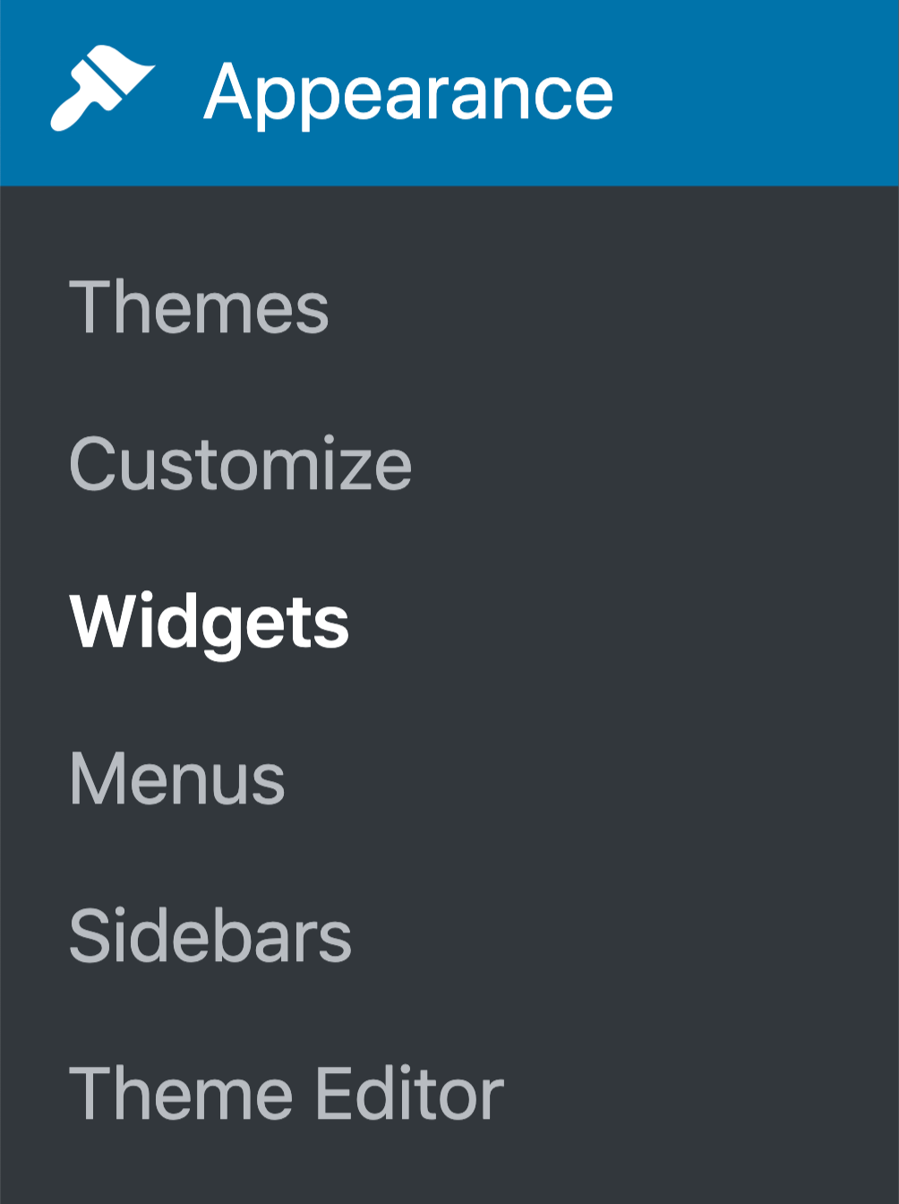 Appearance Widgets